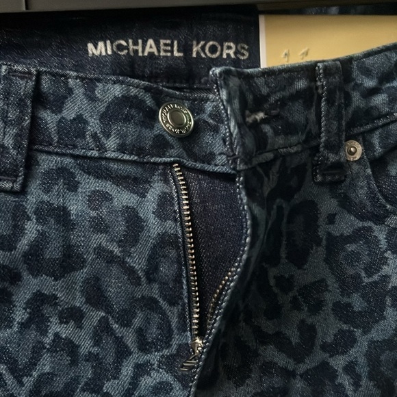 Micheal Michael Kors High-Rise Straight Skinny Selma Dusk Blue Wash - Picture 6 of 7